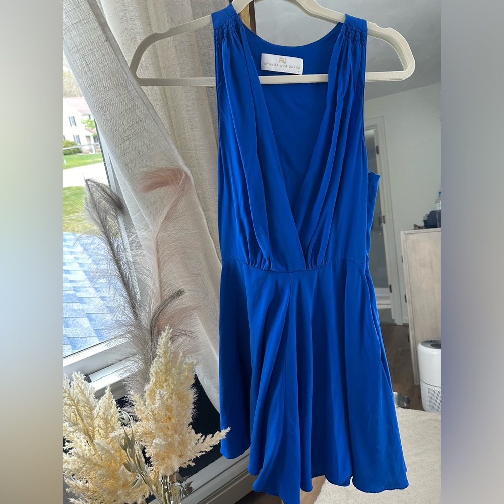 Amanda Uprichard blue mini dress